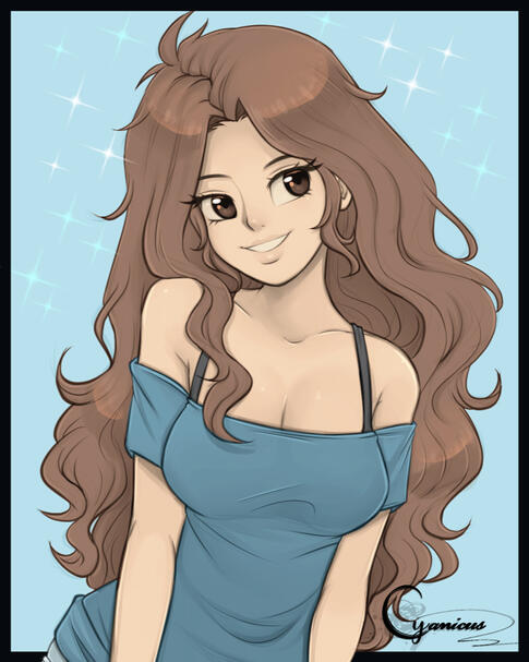 Halfbody Sketch (colored)